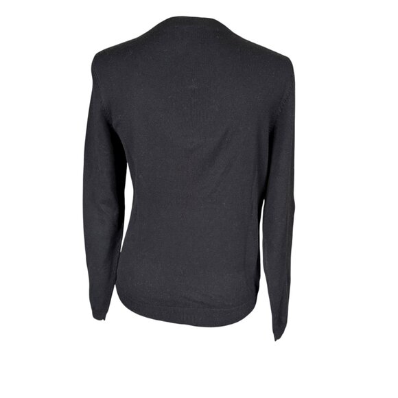 Talbots Petites SP black long sleeve soft stretchy pullover sweater - Picture 4 of 8